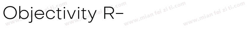 Objectivity R字体转换